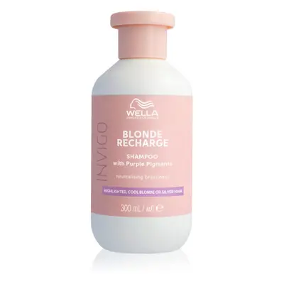 Wella Professionals Invigo Blonde Recharge Shampoo für blonde Haare neutralisiert gelbe Verfärbu