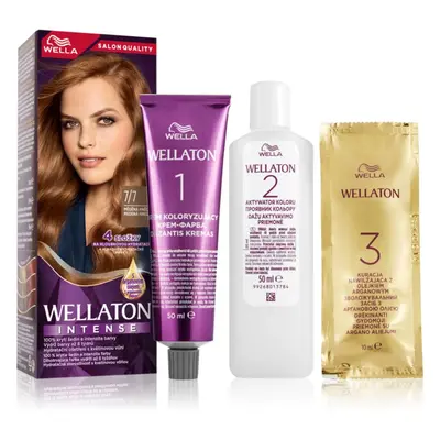 Wella Wellaton Intense Permanent-Haarfarbe mit Arganöl Farbton 7/7 Deep Brown