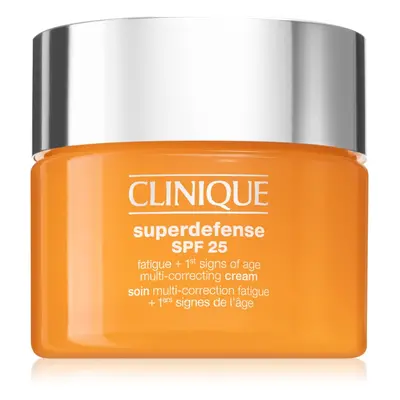 Clinique Superdefense™ SPF Fatigue + 1st Signs Of Age Multi-Correcting Cream Creme gegen erste Z