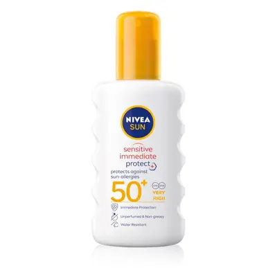 Nivea Sun Protect & Sensitive schützendes Sonnenspray SPF 50+