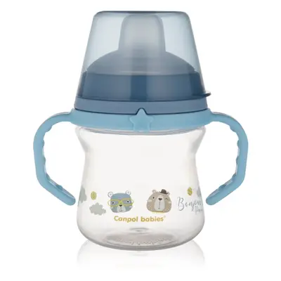 Canpol babies Bonjour Paris FirstCup Tasse mit Griffen Blue 6m+
