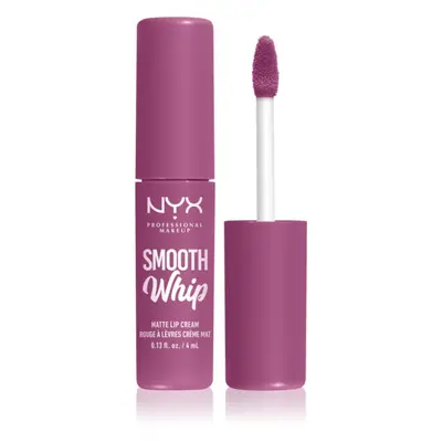 NYX Professional Makeup Smooth Whip Matte Lip Cream seidiger Lippenstift mit glättender Wirkung 