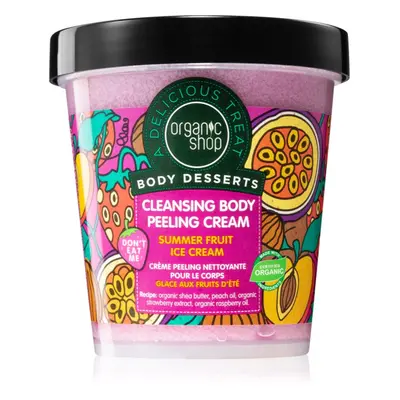 Organic Shop Body Desserts Summer Fruit Ice Cream reinigende Peeling Creme