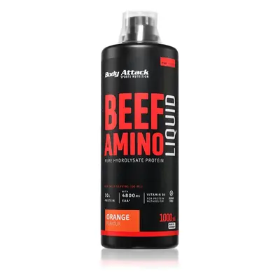 Body Attack Beef-Amino Liquid Fertiggetränk mit Aminosäuren Geschmack Orange