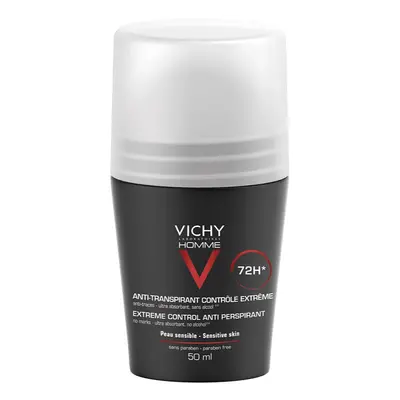 Vichy Homme Deodorant Antitranspirant-Deoroller gegen übermäßiges Schwitzen 72h