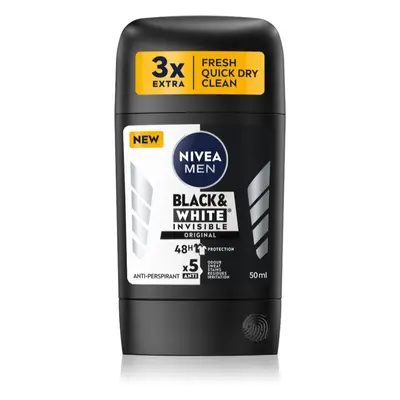 Nivea Men Black & White Invisible Original festes Antitranspirant für Herren