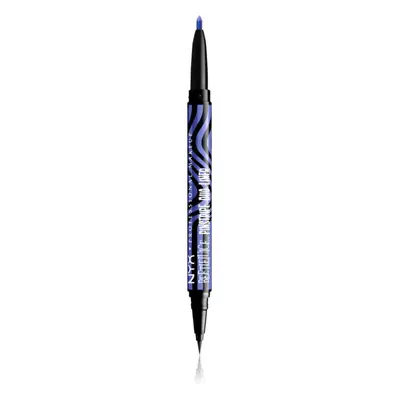 NYX Professional Makeup Beetlejuice Pinstripe Duo Liner Eyeliner in Farbton Purple Chrome