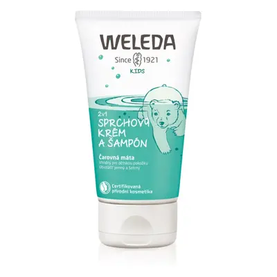 Weleda Kids Magic Mint Duschcreme und -shampoo für Kinder in