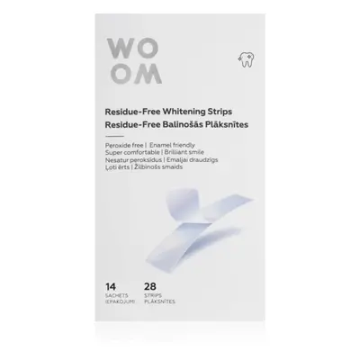 WOOM Residue-Free Whitening Strips Zahnweisser-Zahnpasta