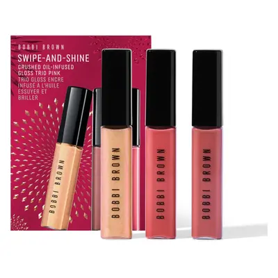 Bobbi Brown Holiday Swipe-and-Shine Crushed Oil-Infused Gloss Trio Set mit feuchtigkeitsspendend