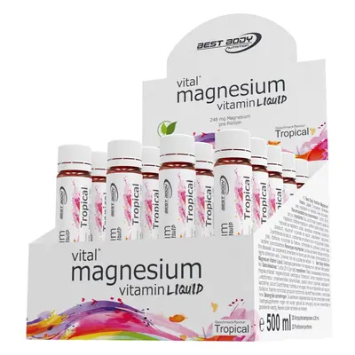 Best Body Nutrition Magnesium Vitamin Ampoules Ampulle mit hohem Magnesiumanteil Tropical