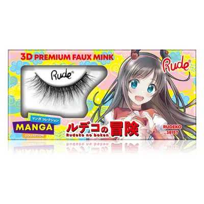 Rude Cosmetics Manga Collection 3D Premium Faux Mink künstliche Wimpern Typ Rudeko