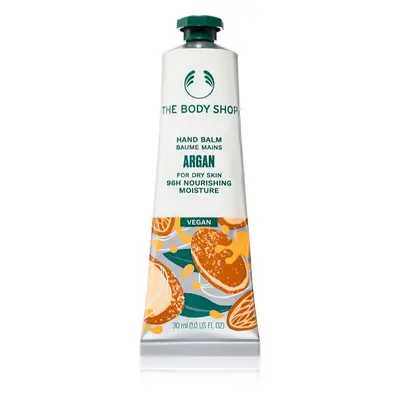 The Body Shop Argan Hand Balm feuchtigkeitsspendende Creme für Hände und Fingernägel