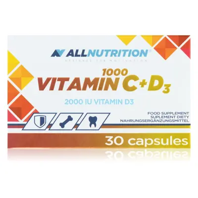 Allnutrition Vitamin C + D3 Kapseln zur Unterstützung des Immunsystems, für schöne Haut und Näge