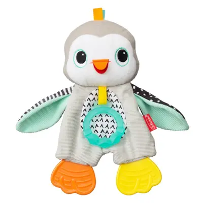 Infantino Cuddly Teether Penguin Plüschspielzeug mit Beißring