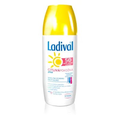 Ladival Sensitive Plus transparentes Schutzspray gegen das Altern der Haut für empfindliche Haut