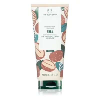 The Body Shop Shea Body Lotion nährende Körpercreme für trockene Haut