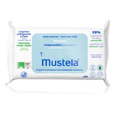 Mustela Compostable at Home Cleansing Wipes Perfume Free Feuchttücher Nicht parfümiert für Kinde