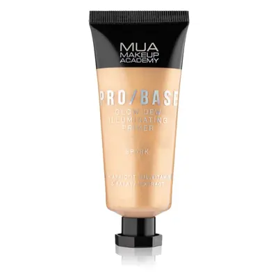 MUA Makeup Academy PRO/BASE Glow Dew aufhellender Make-up Primer Farbton Spark