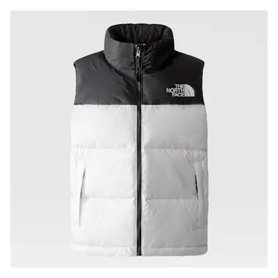 The North Face Retro Nuptse Daunenweste Für Damen Evergreen