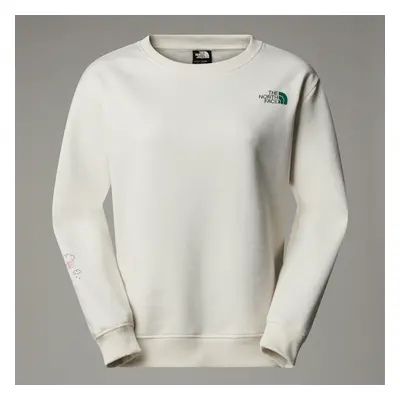 The North Face Outdoor Relaxt Geschnittenes Sweatshirt Mit Multi-grafik Für Damen White Dune-eve