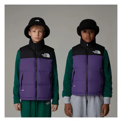 The North Face Retro Nuptse Weste Für Jugendliche Peak Purple-ripstop