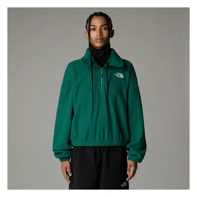 The North Face Glacier Fleece Mit 1/2-langem Rv Für Damen Evergreen