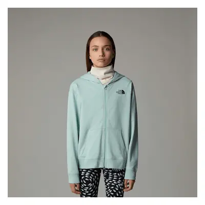 The North Face Light Kapuzenpulli Mit Durchgehendem Rv In Oversize Für Mädchen Muted Pine