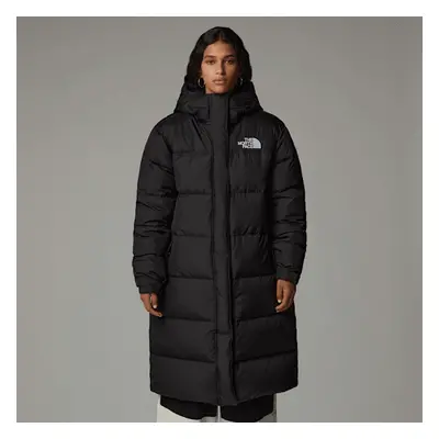 The North Face Nuptse Parka Für Damen White Dune-tnf Black