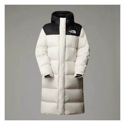 The North Face Nuptse Parka Für Damen White Dune-tnf Black