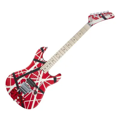 EVH Striped Series MN Red Black and White Stripes