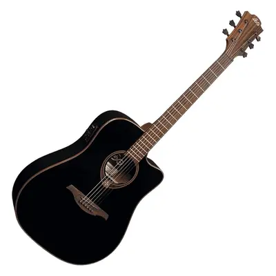 LAG Tramontane T118DCE Black Dreadnought Elektro-Akustikgitarren