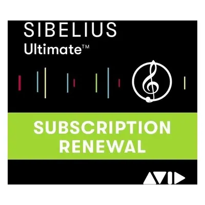 AVID Sibelius Ultimate Annual Subscription Renewal (Digitales Produkt)