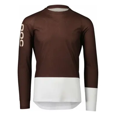 POC MTB Pure LS Jersey Axinite Brown/Hydrogen White