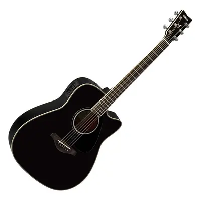 Yamaha FGX830C Black Dreadnought Elektro-Akustikgitarren