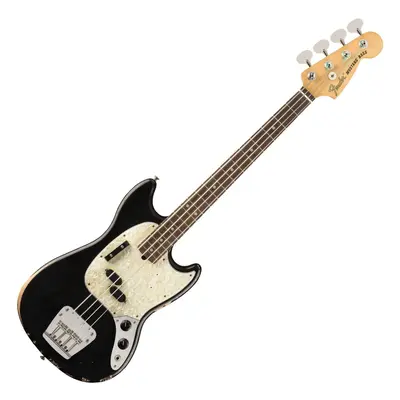 Fender JMJ Road Worn Mustang Bass RW Schwarz
