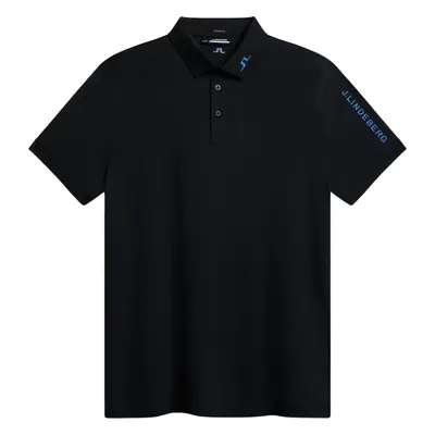 J.Lindeberg Tour Tech Reg Fit Mens Black Polo-Shirt