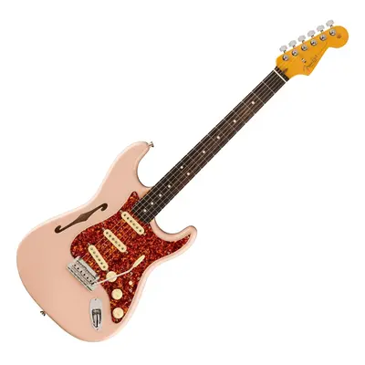 Fender FSR American Professional II Stratocaster Thinline RW Transparent Shell Pink E-Gitarre