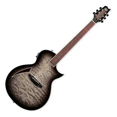 ESP LTD TL-6 QM Charcoal Burst Elektro-Akustikgitarre