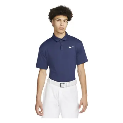 Nike Dri-Fit Tour Mens Solid Golf Midnight Navy/White Polo-Shirt