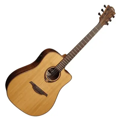 LAG Tramontane T118DCE Natural Dreadnought Elektro-Akustikgitarren