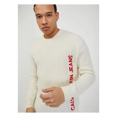 Calvin Klein Jeans Pullover Weiß