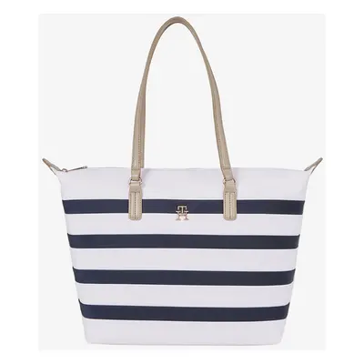 Tommy Hilfiger Poppy Tote Corp Stripes Handtasche Blau