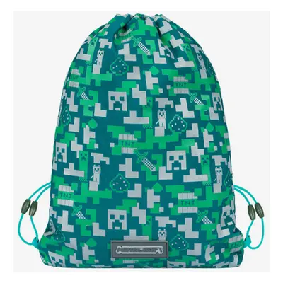 BAAGL Minecraft Silver Creeper Gymsack Grün