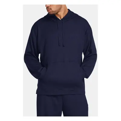 Under Armour UA Rival Waffle Hoodie Sweatshirt Blau