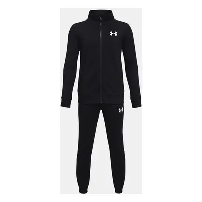 Under Armour Knit Track Suit Kinder Trainingsanzug Schwarz