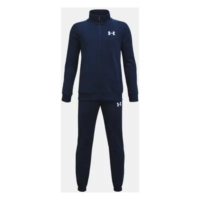 Under Armour Knit Track Suit Kinder Trainingsanzug Blau