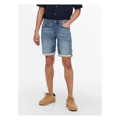 ONLY & SONS Spy Shorts Blau