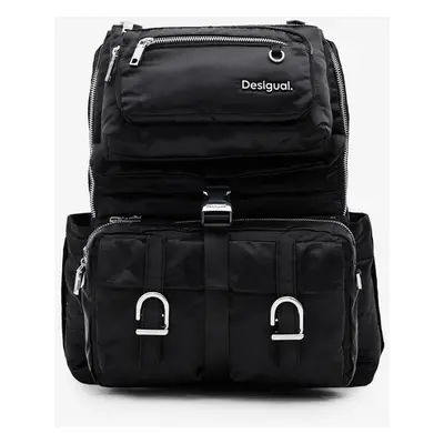 Desigual Palvinder Seul Rucksack Schwarz