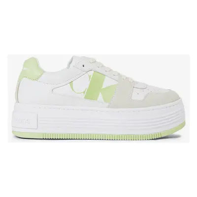 Calvin Klein Bold Flatf Low Lace Mix Tennisschuhe Weiß